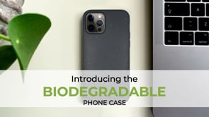 Ocean Turtle β Biodegradable Phone Case | Ocean Blue & Black | Plant-Based & Zero-Waste