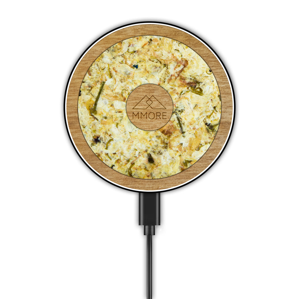 Wireless Charger With Organic and Wood Material