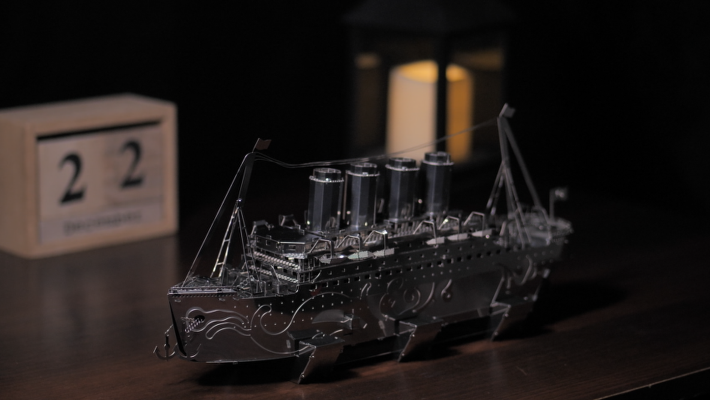 Lost at Sea – Titanic Metal Model Kit | Premium Recycled Steel Construction