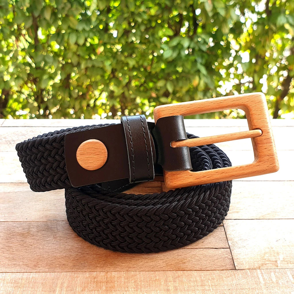 Luxury Women's Braided Cotton Wood Belt Yellowstone Brave 314