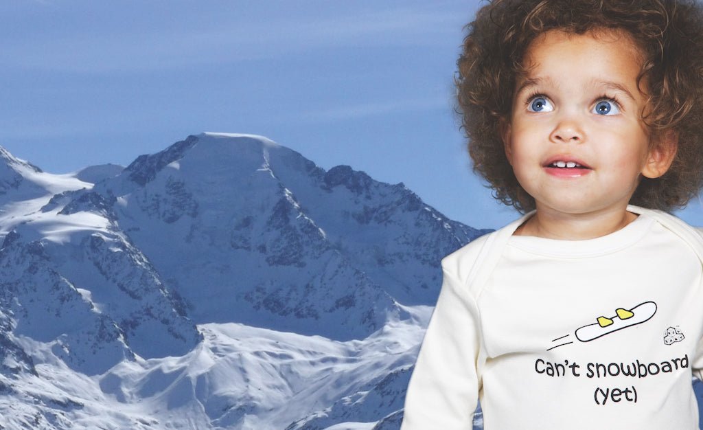 Baby Gift for Snowboarders | Can't Snowboard Yet T Shirt | Funny Newborn Snowboarding Parents