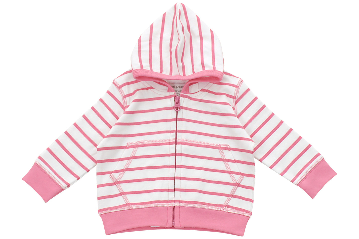Pink Marseille Stripe Hoodie | Soft Style for Little Trendsetters