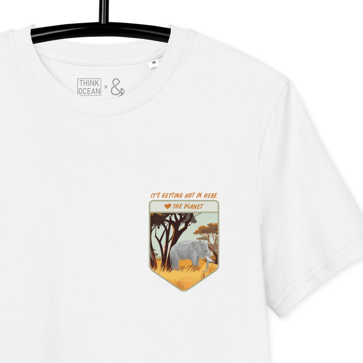 Think Ocean Elephant Love the Planet Organic Cotton T-Shirt