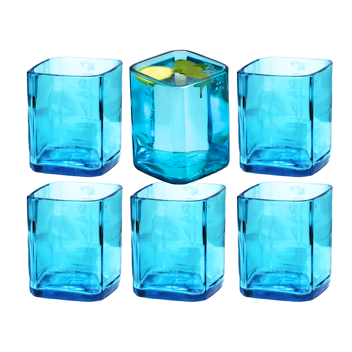 Bombay Sapphire Gin Drinking Glasses