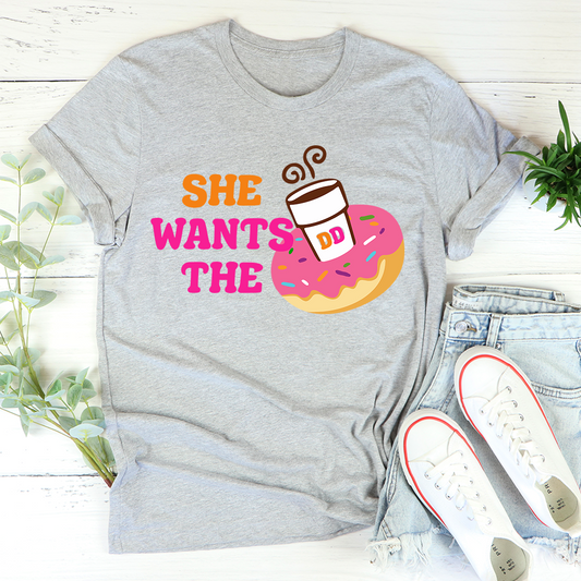 She Wants Donuts – Organic Cotton T-Shirt