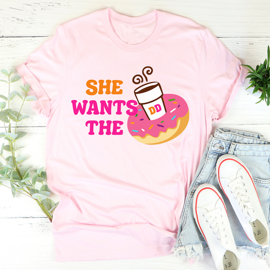 She Wants Donuts – Organic Cotton T-Shirt
