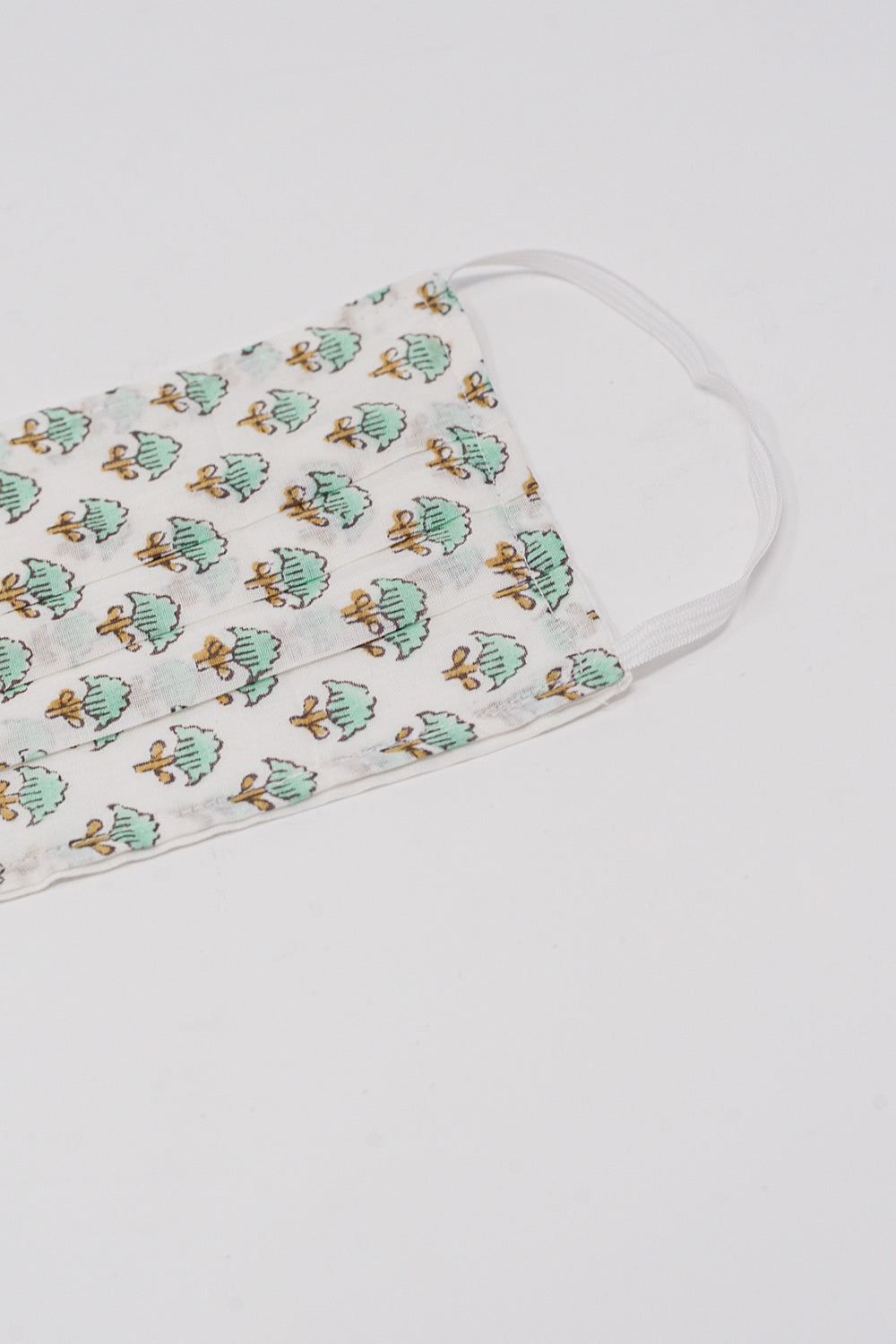 2 PACK Organic Cotton Printed Turquoise Mask