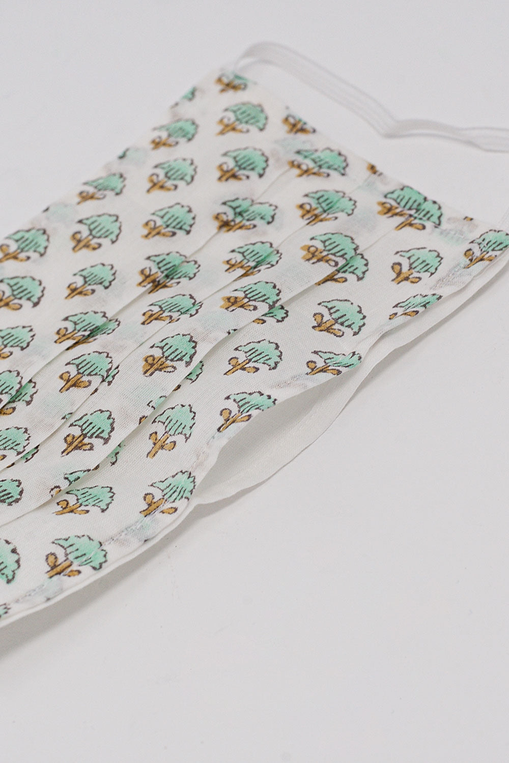 2 PACK Organic Cotton Printed Turquoise Mask