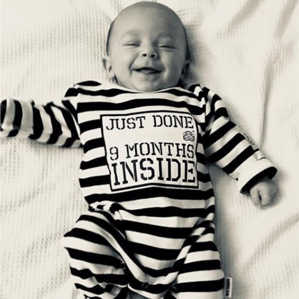 Just Done 9 Months Inside® New Born Baby Grow | Baby Shower Gift | New Baby Girl Gift Idea