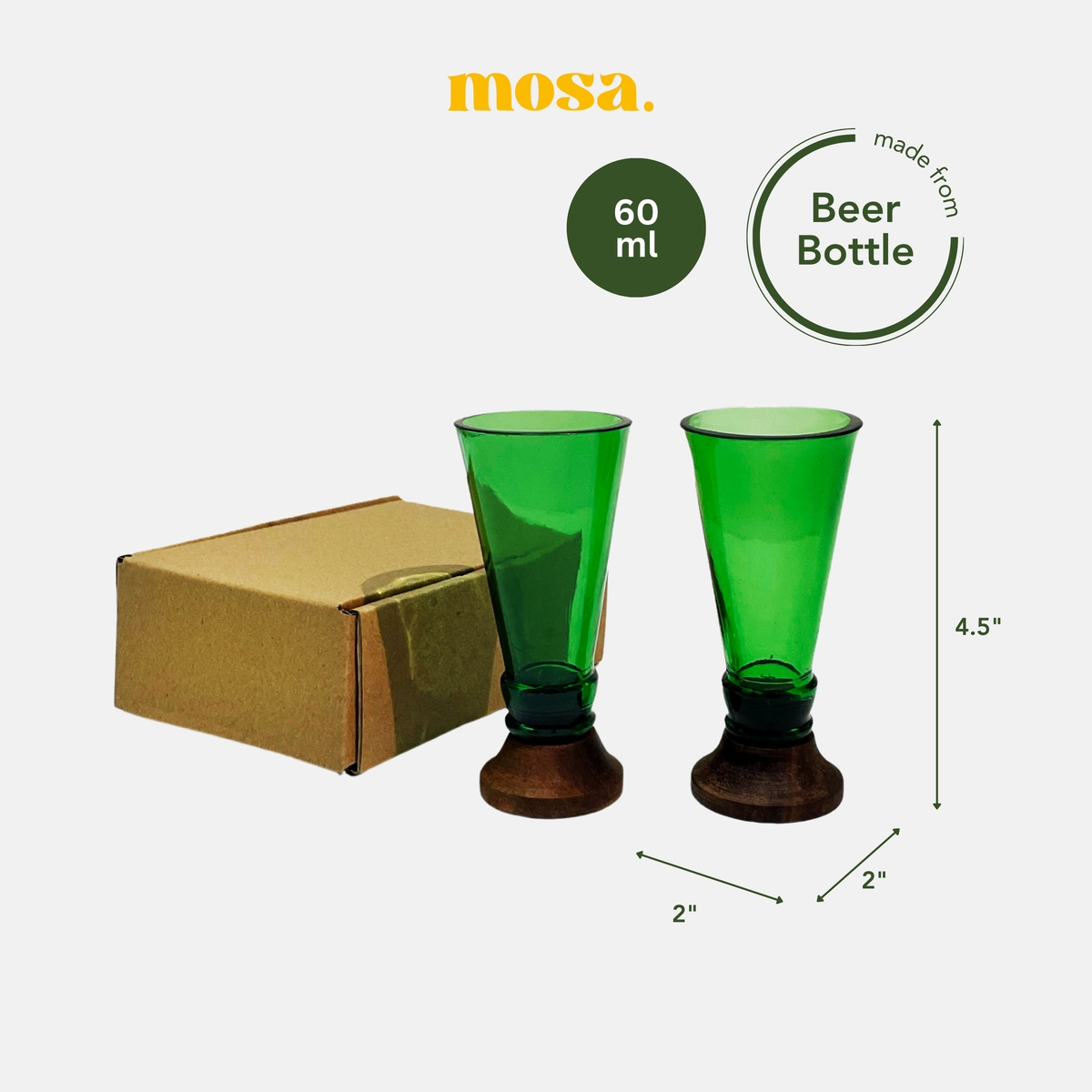Green Shot Glasses