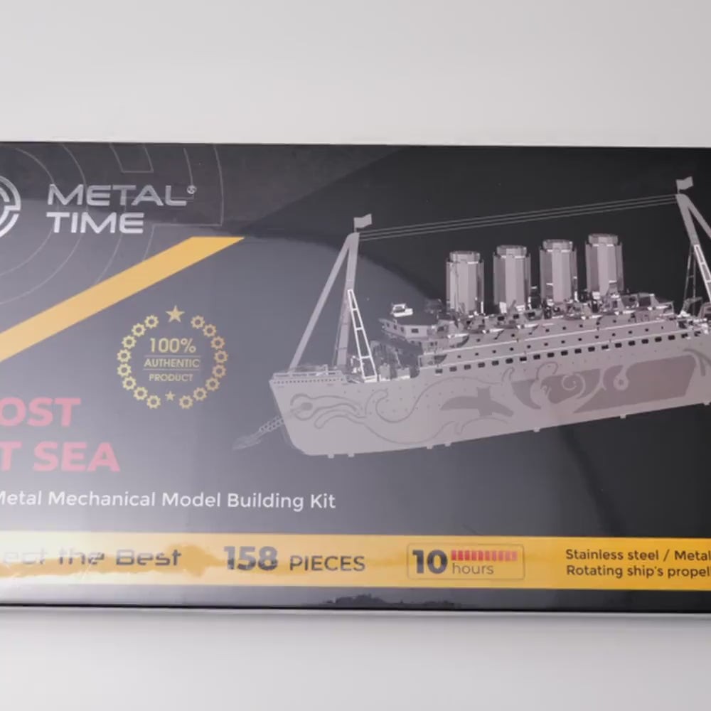 Lost at Sea – Titanic Metal Model Kit | Premium Recycled Steel Construction