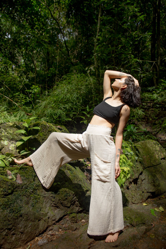 Lunelle Pants – Ultra-Soft 100% Organic Cotton Boho Trousers