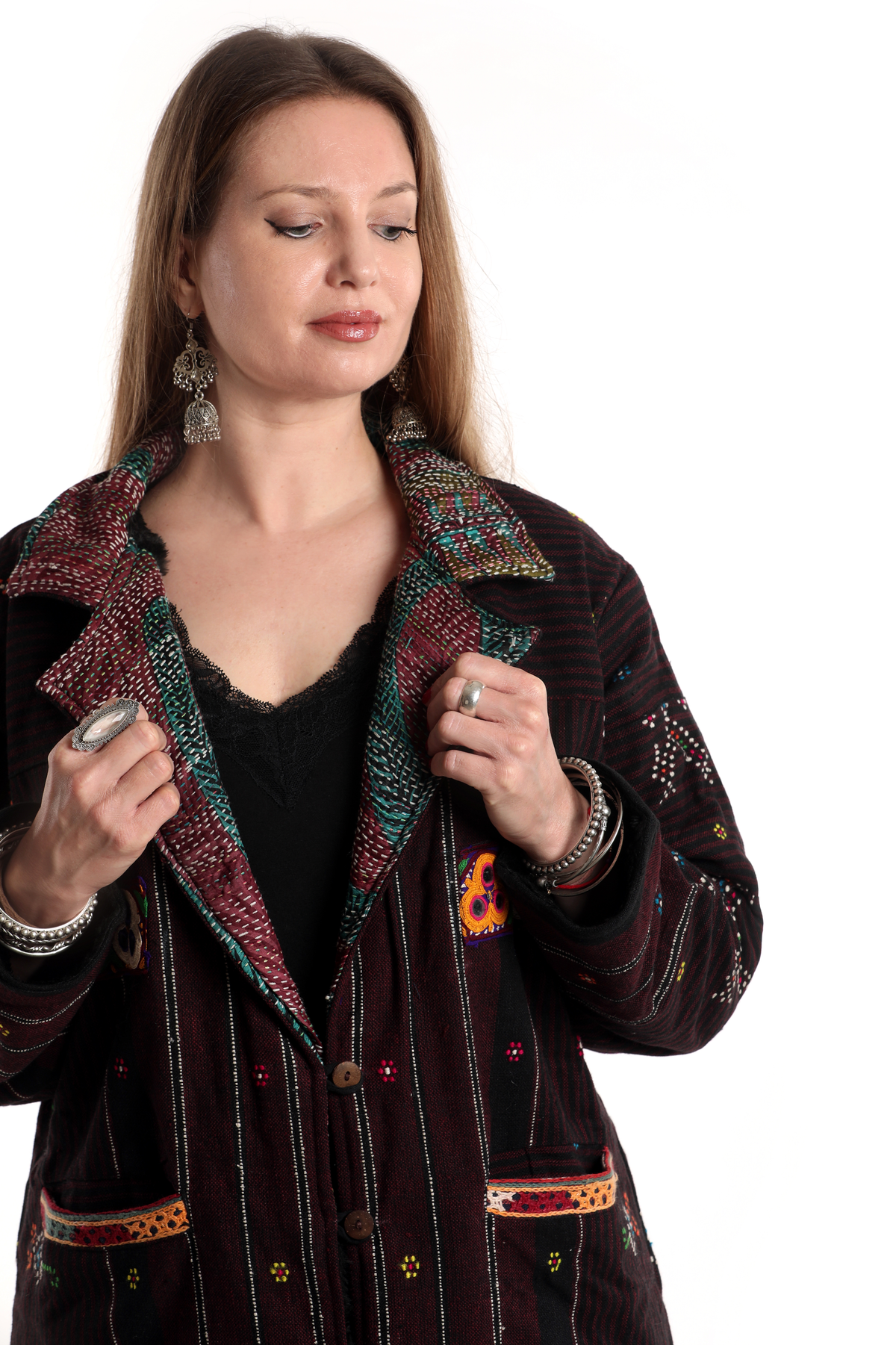 Merino Wool Kimono Coat, Rare, #63