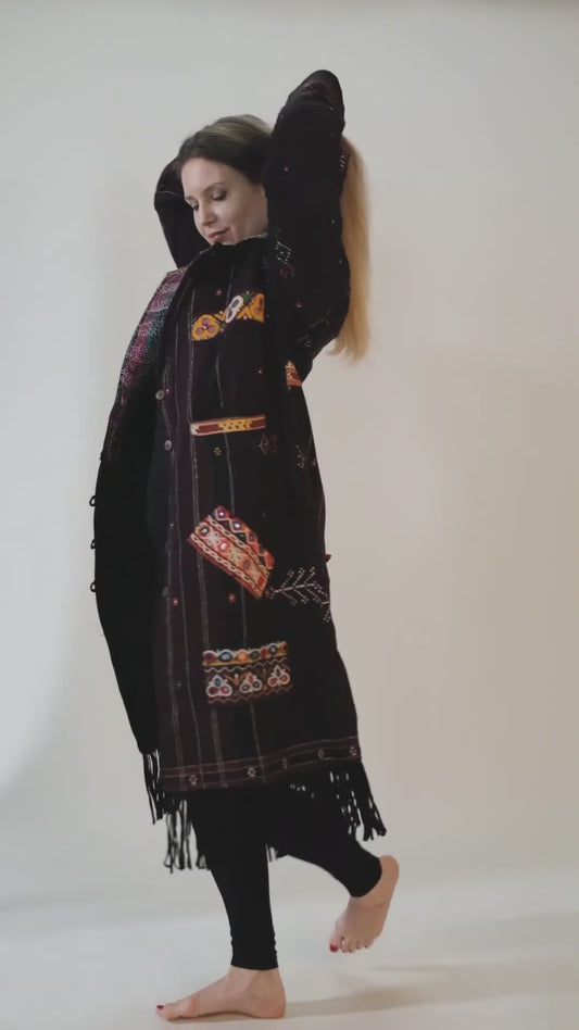Merino Wool Kimono Coat, Rare, #63