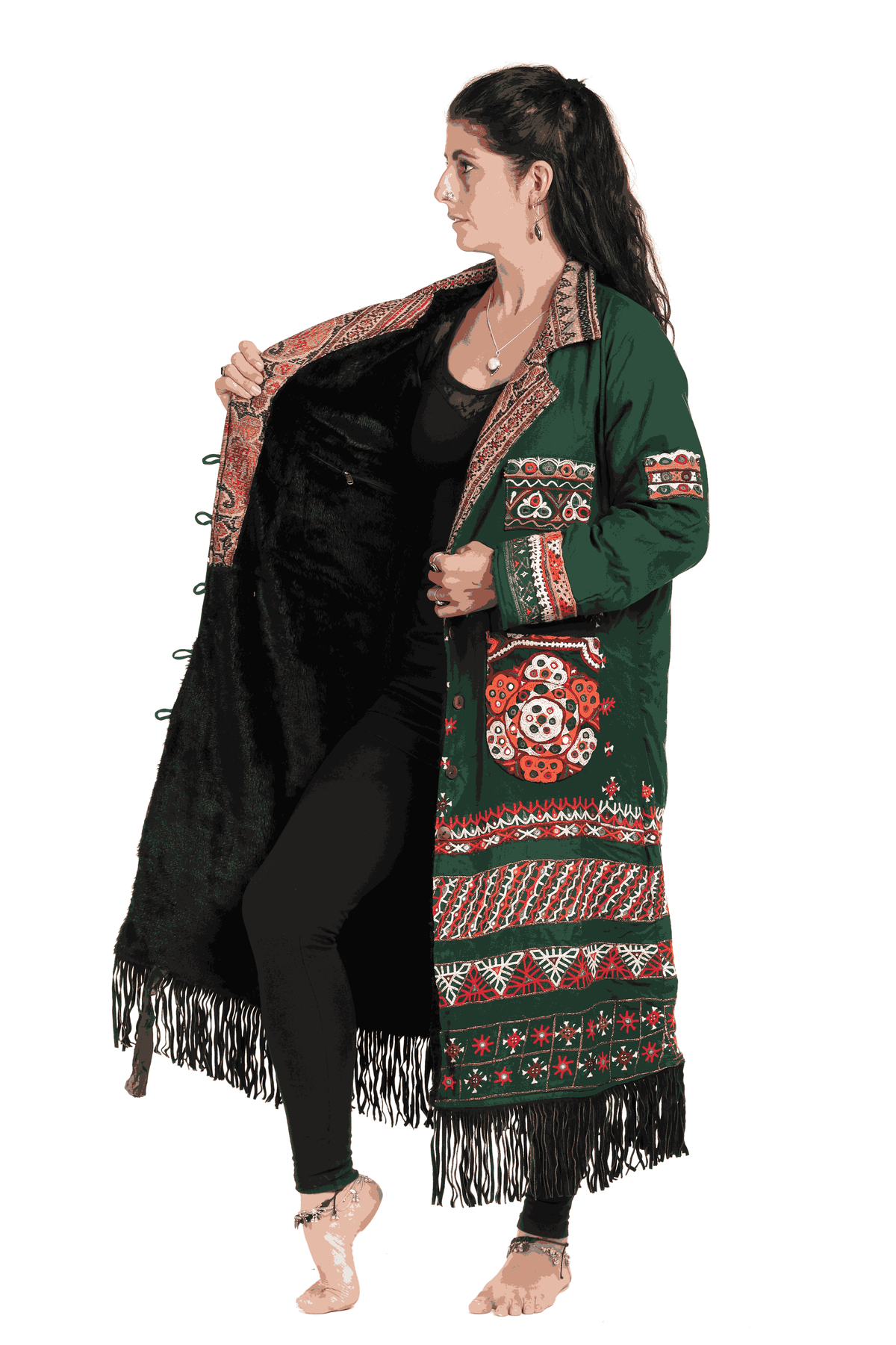 SA Green Kimono Coat, Rare, #86