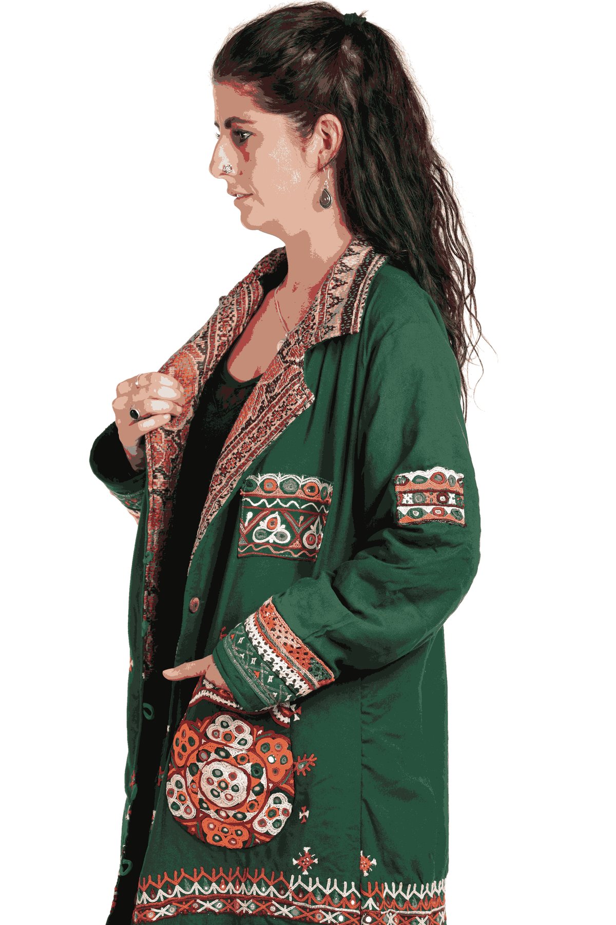 SA Green Kimono Coat, Rare, #86