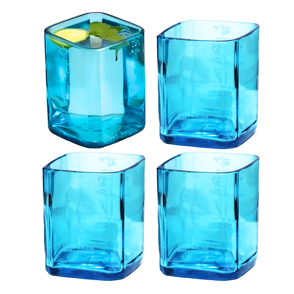 Bombay Sapphire Gin Drinking Glasses