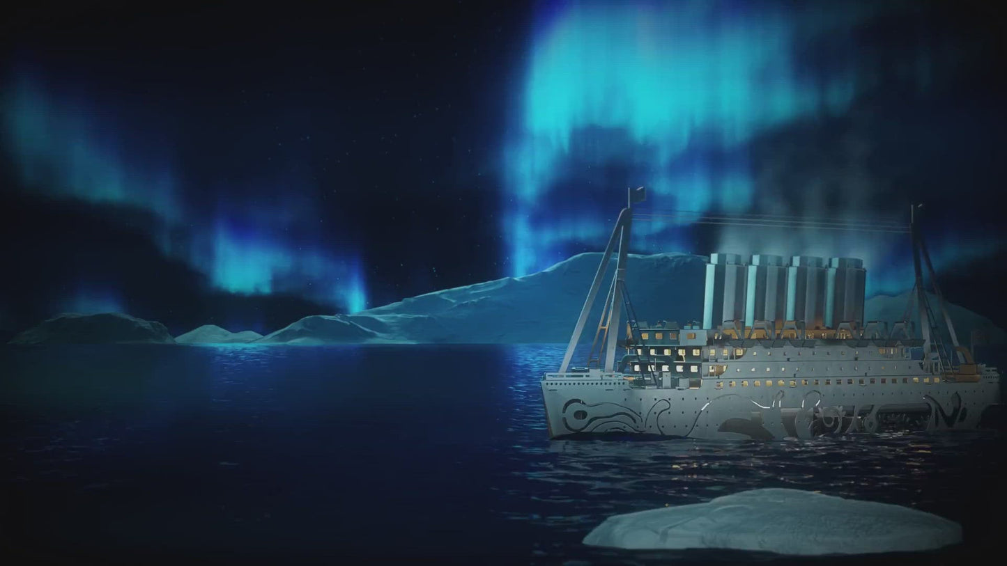 Lost at Sea – Titanic Metal Model Kit | Premium Recycled Steel Construction