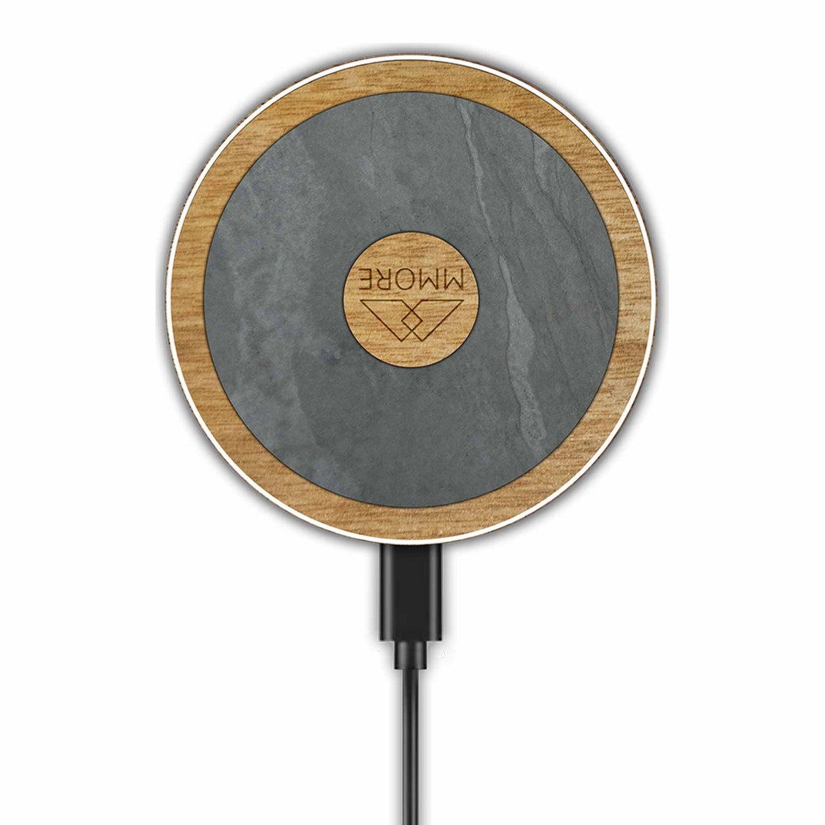 Wireless Charger With Organic and Wood Material