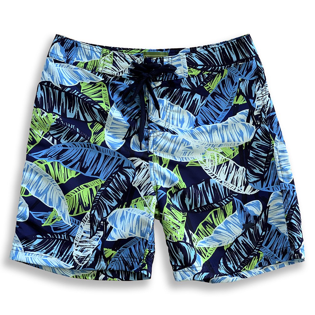 Eco-Beachwear Surf Botanical Boardshorts – Made From Upcycled Plastic Bottles