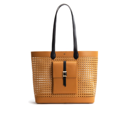 St. Tropez - Tan Straw Tote