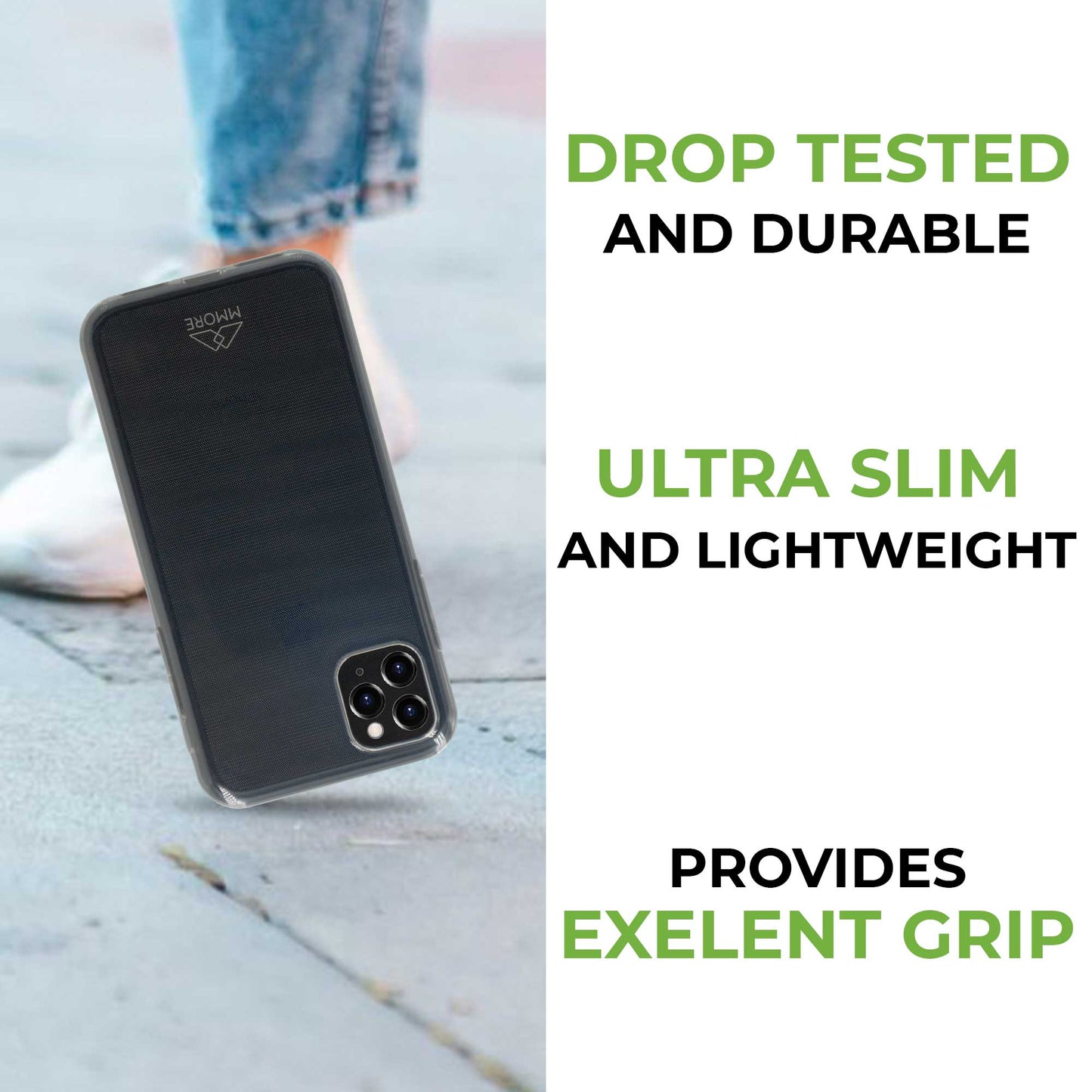 Recycled Ocean Plastic Transparent Phone Case – Eco-Friendly Protection | Made in Europe