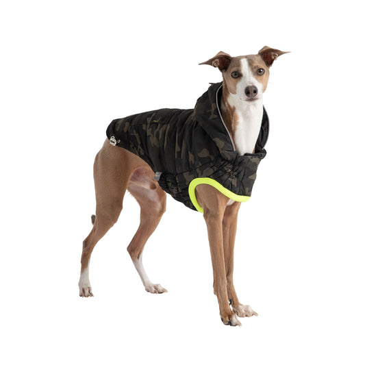 Recycled Camouflage Parka – Eco-Friendly Winter Dog Jacket