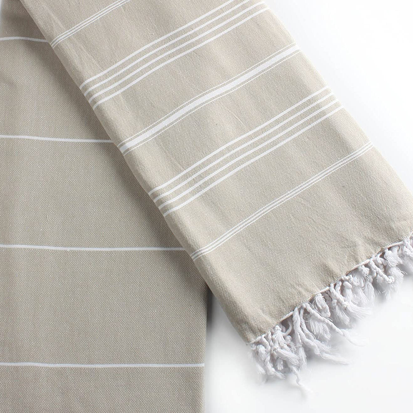 Pure Series – Sustainable Turkish Towel | Beige | Recycled Cotton & Minimal Design