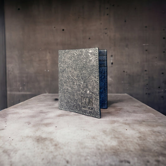 Coconut Leather Classic Cash Wallet - Dark Grey