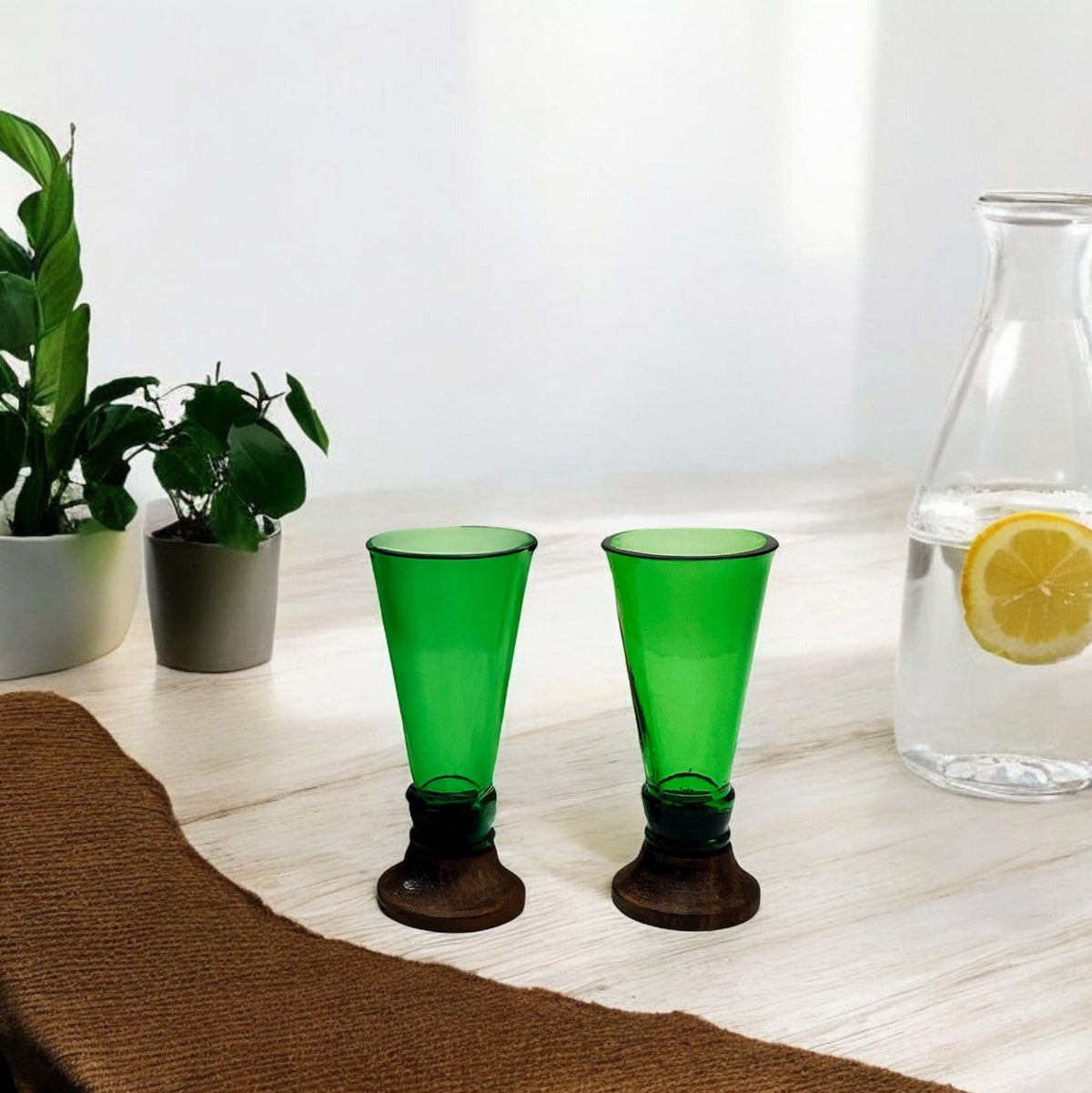 Green Shot Glasses