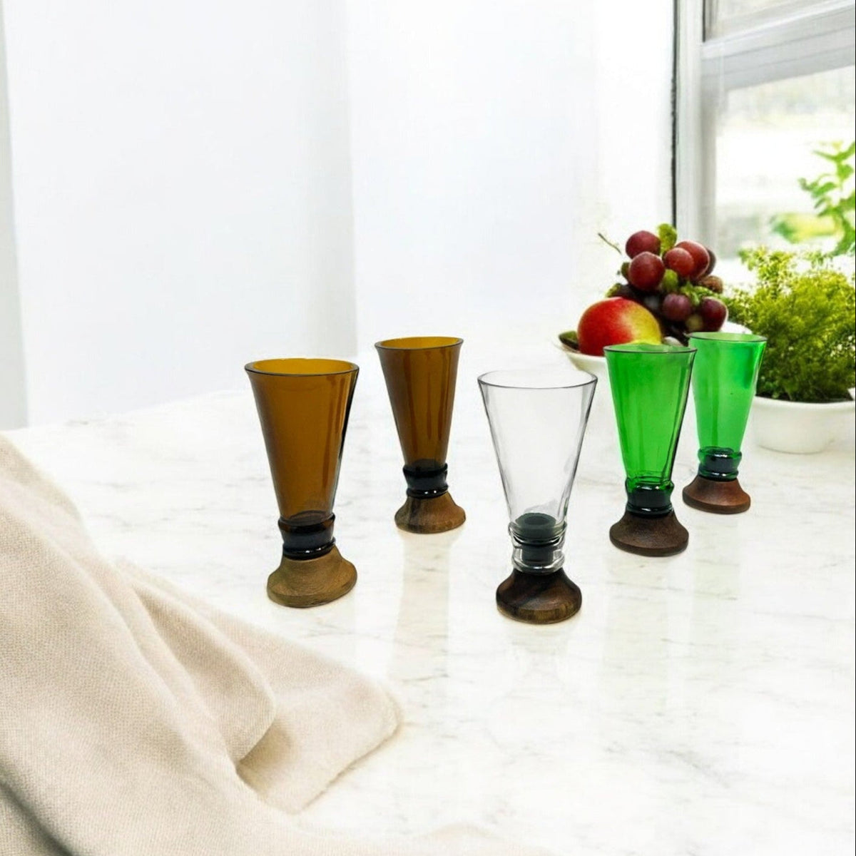 Amber Shot Glasses