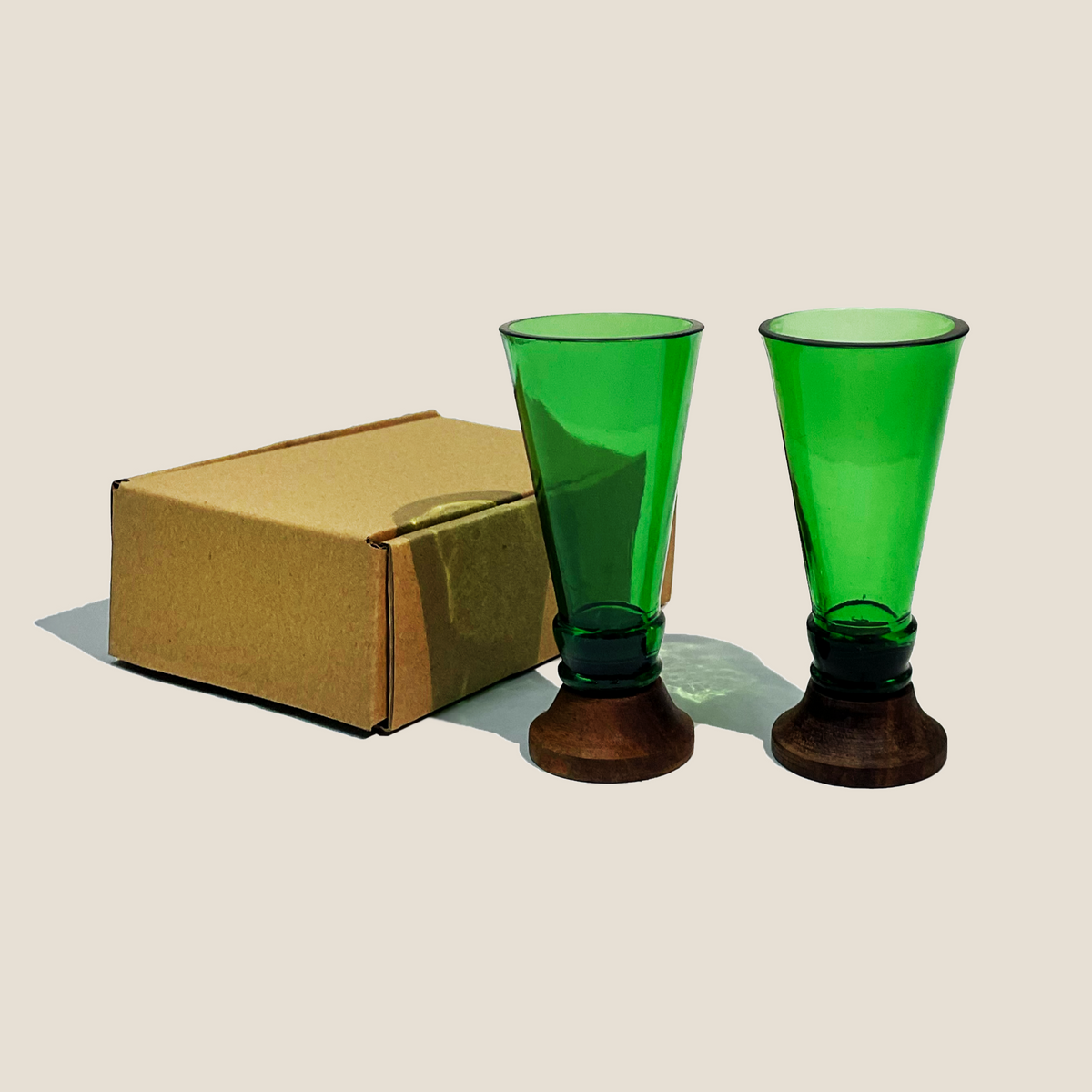Green Shot Glasses