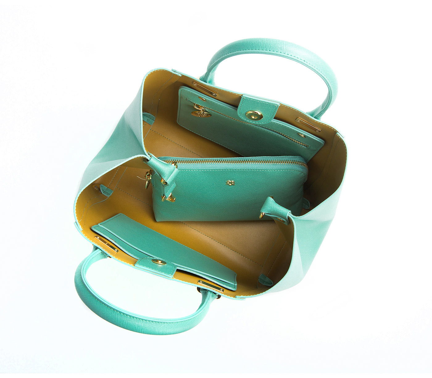 Jane - Tiffany Blue Vegan Leather Satchel