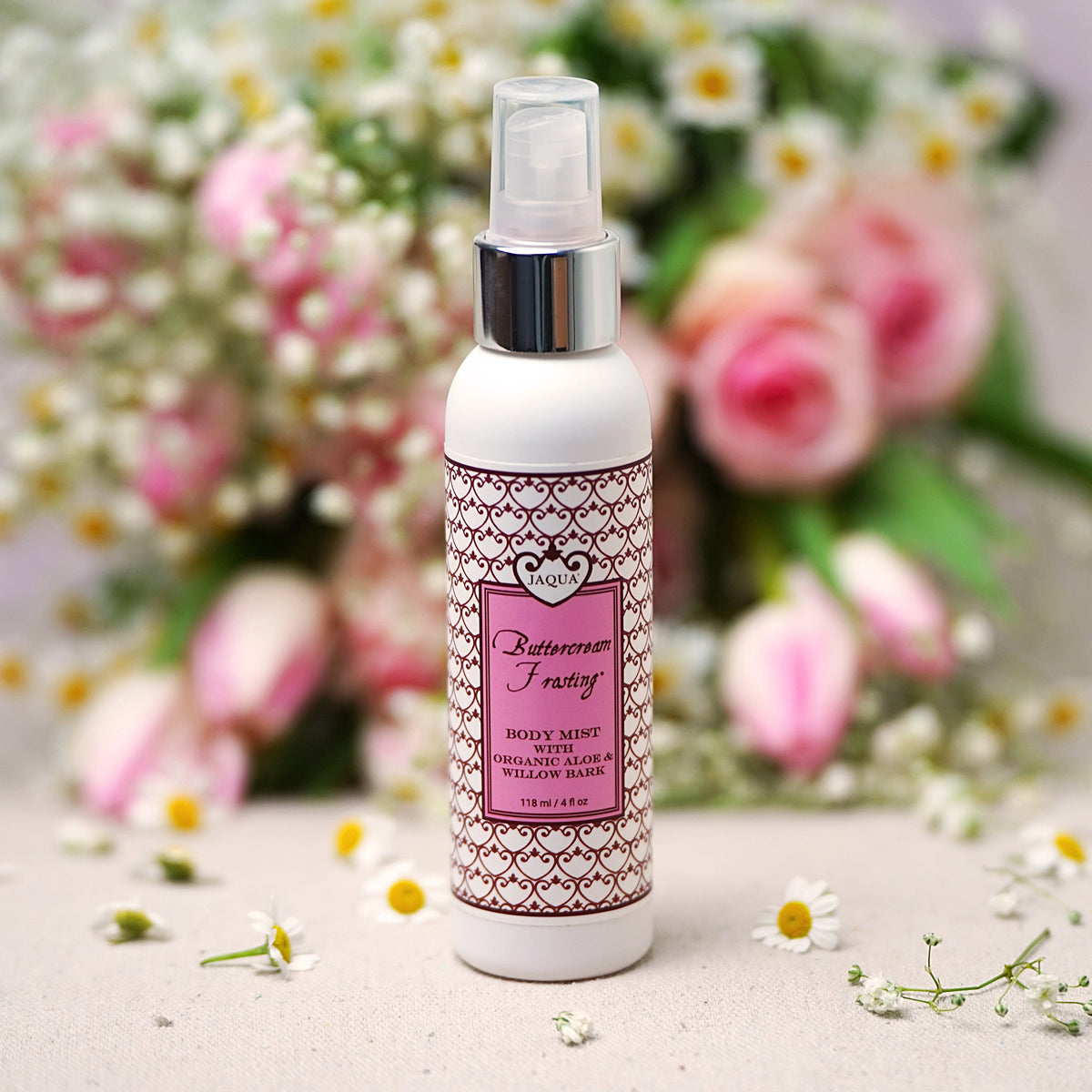 Buttercream Frosting Hydrating Body Mist With Organic Aloe & Willow Bark
