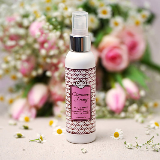 Buttercream Frosting Hydrating Body Mist With Organic Aloe & Willow Bark