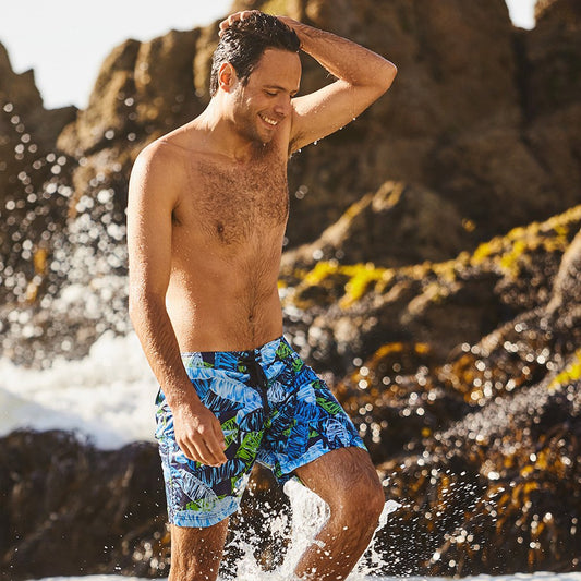 Eco-Beachwear Surf Botanical Boardshorts – Made From Upcycled Plastic Bottles