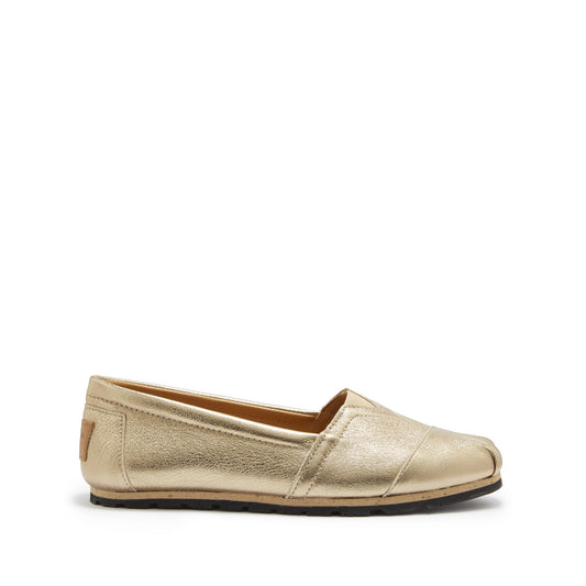 Women's Chukka Espadrilles, Gold Leather – Hugs & Co. | Sustainable Luxury
