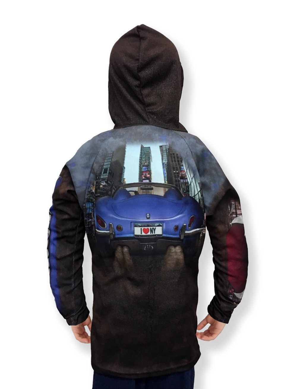 MOUTH MOBILES™ NEW YORK – Sustainable Chomp Hoodie Upcycled from Plastic Bottles