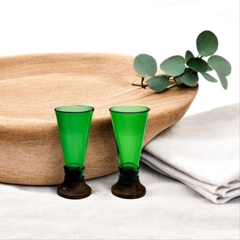 Green Shot Glasses