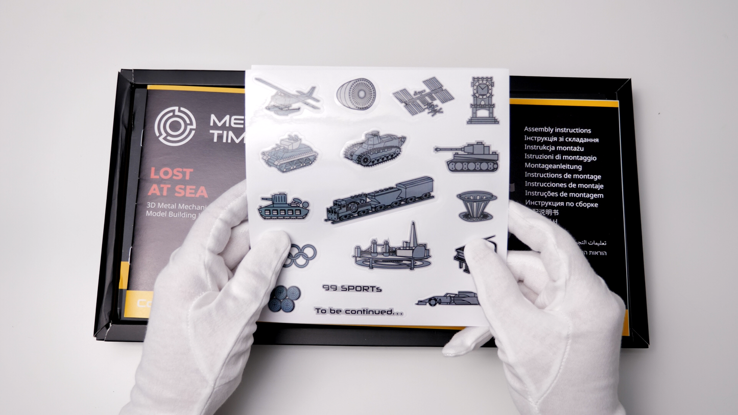 Lost at Sea – Titanic Metal Model Kit | Premium Recycled Steel Construction