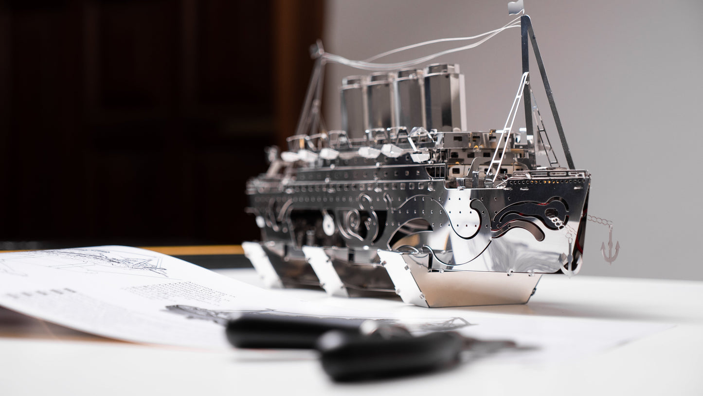 Lost at Sea – Titanic Metal Model Kit | Premium Recycled Steel Construction