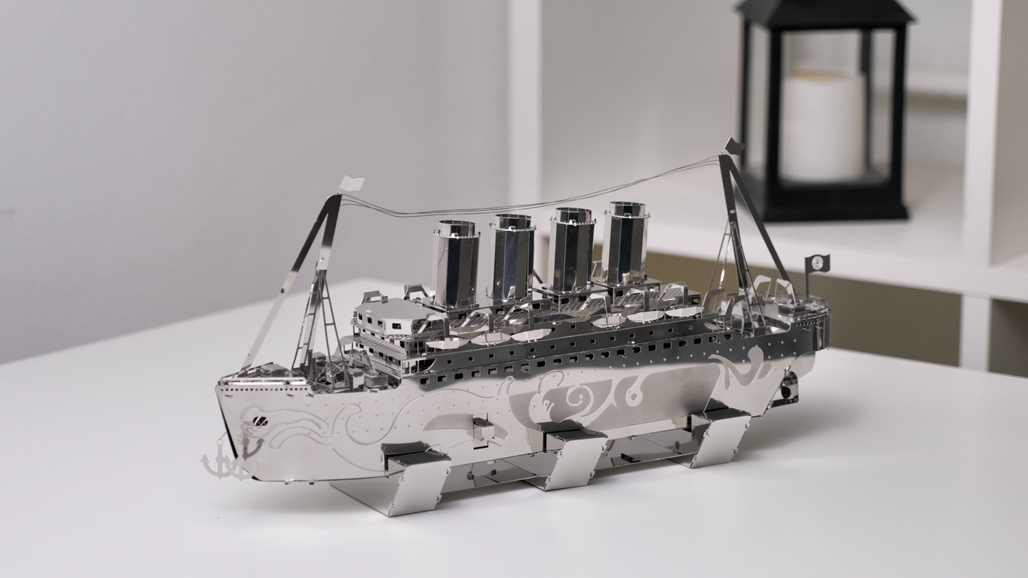 Lost at Sea – Titanic Metal Model Kit | Premium Recycled Steel Construction