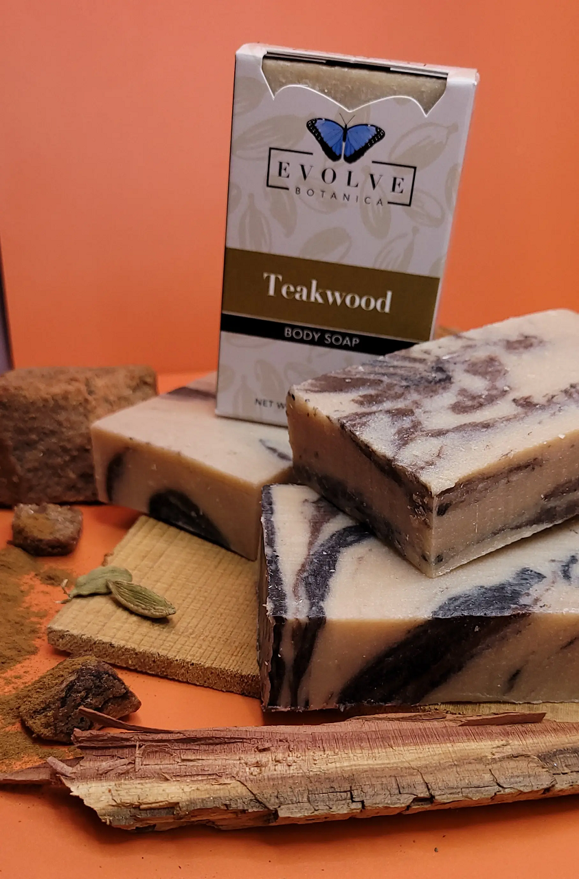 Standard Soap – Teakwood  Earthy. Luxurious. Naturally Crafted