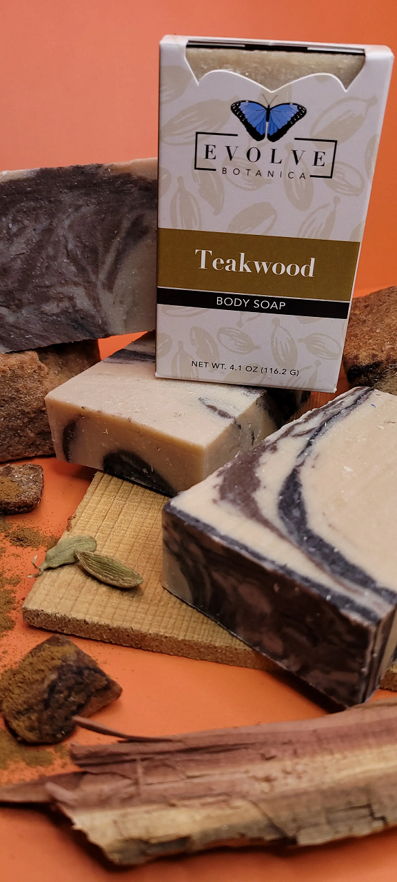 Standard Soap – Teakwood  Earthy. Luxurious. Naturally Crafted