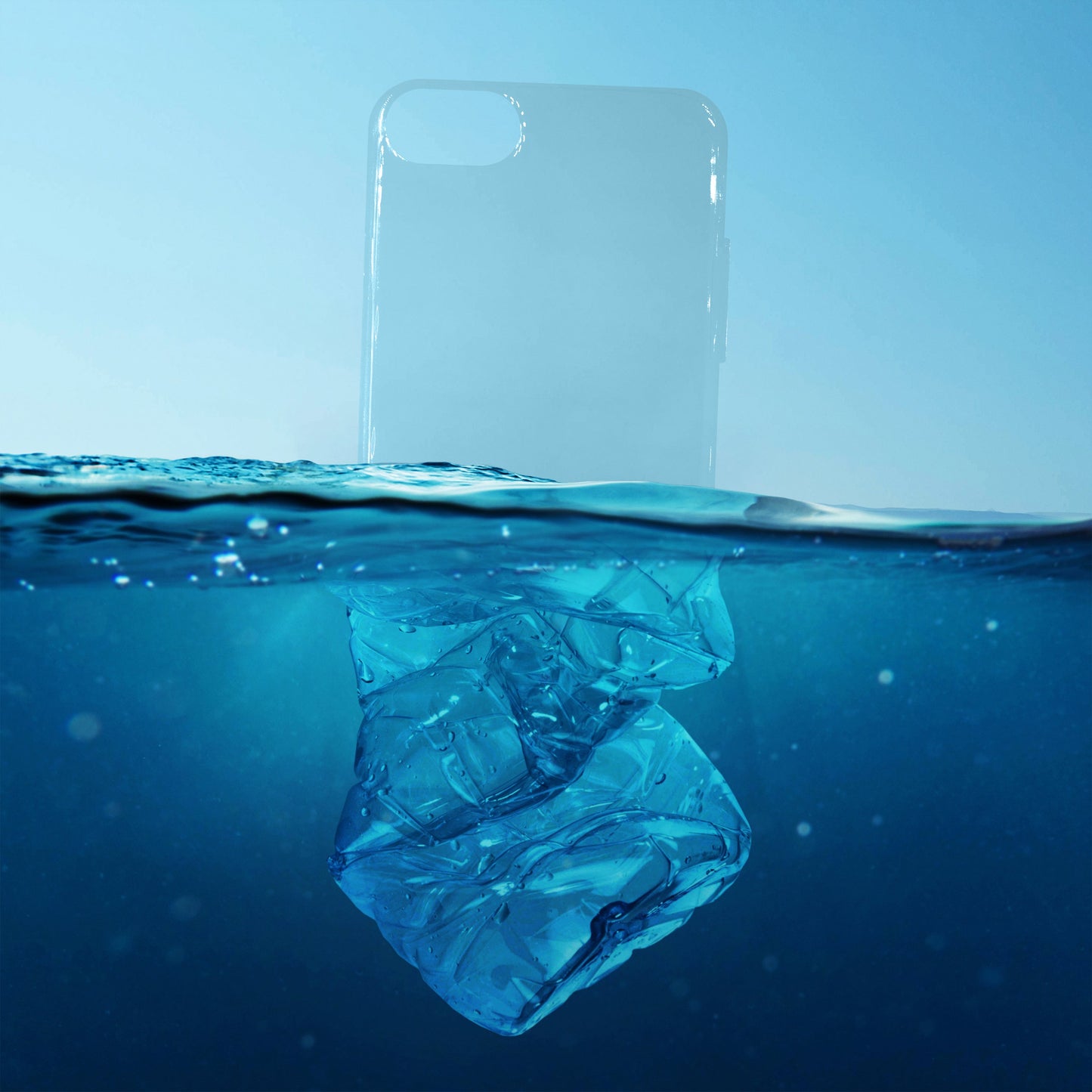 Recycled Ocean Plastic Transparent Phone Case – Eco-Friendly Protection | Made in Europe