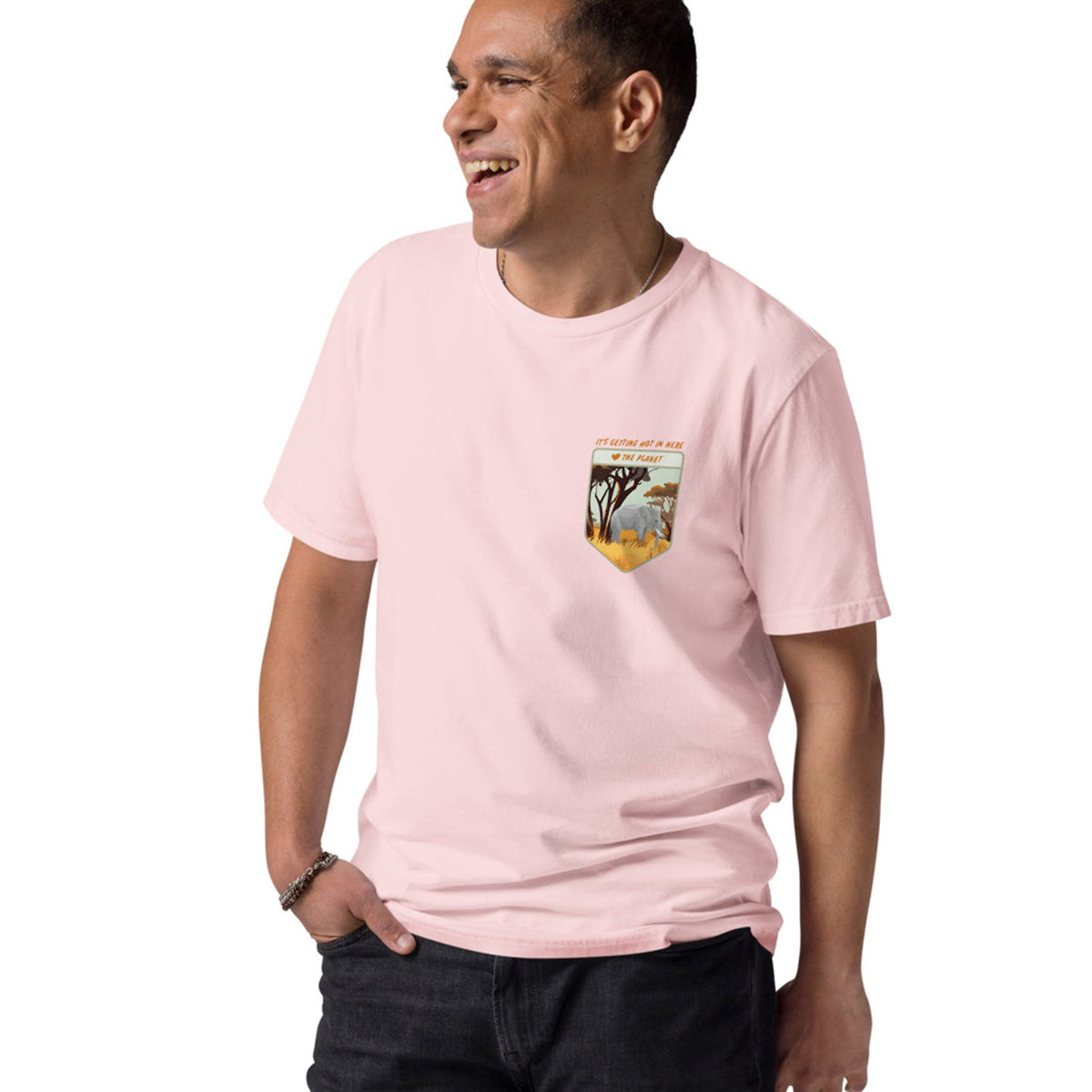 Think Ocean Elephant Love the Planet Organic Cotton T-Shirt