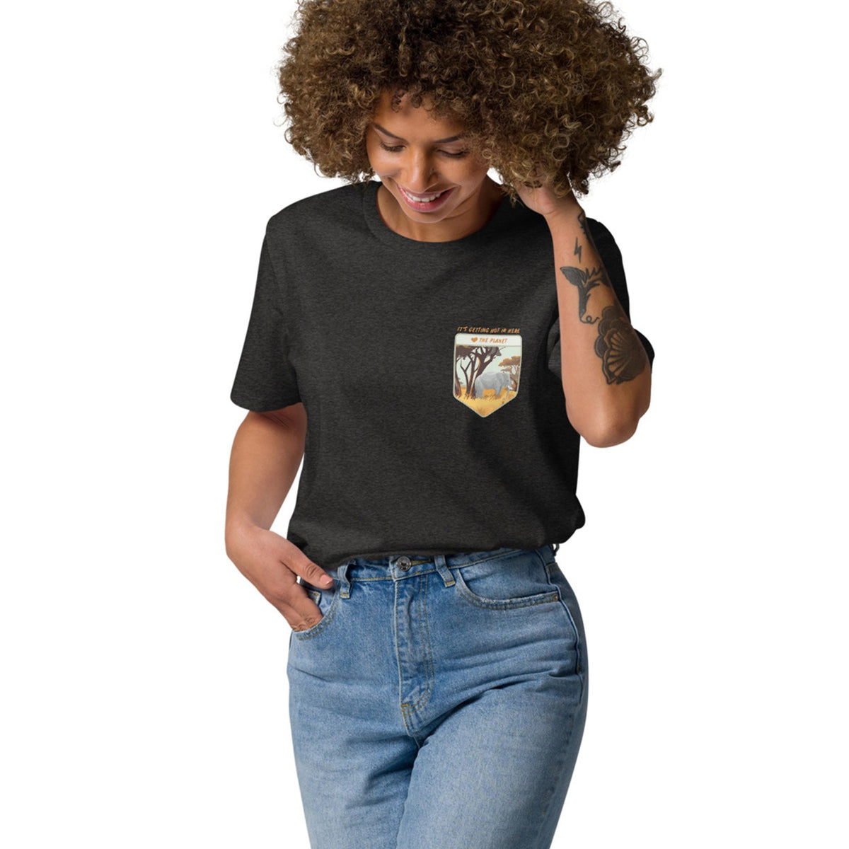 Think Ocean Elephant Love the Planet Organic Cotton T-Shirt