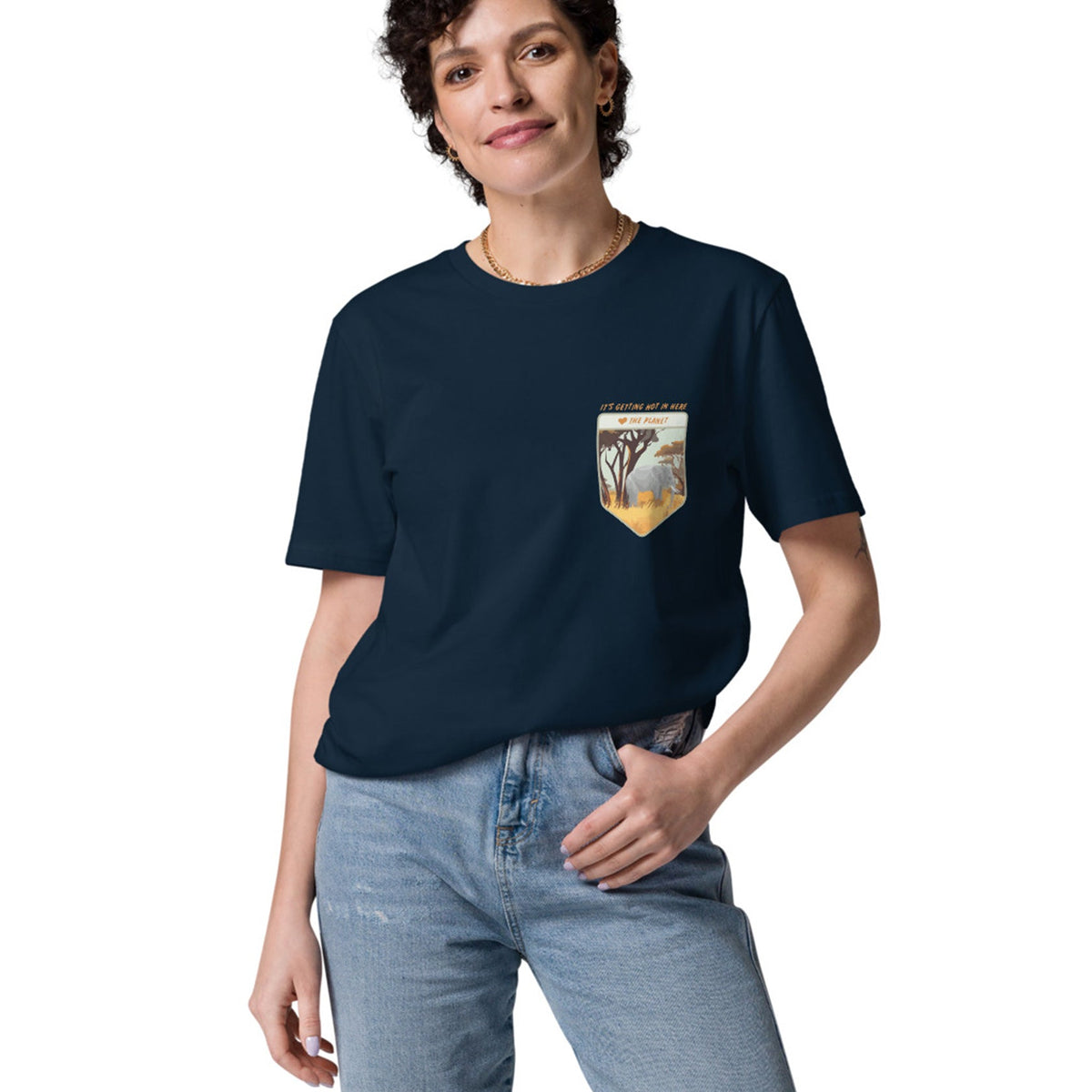 Think Ocean Elephant Love the Planet Organic Cotton T-Shirt