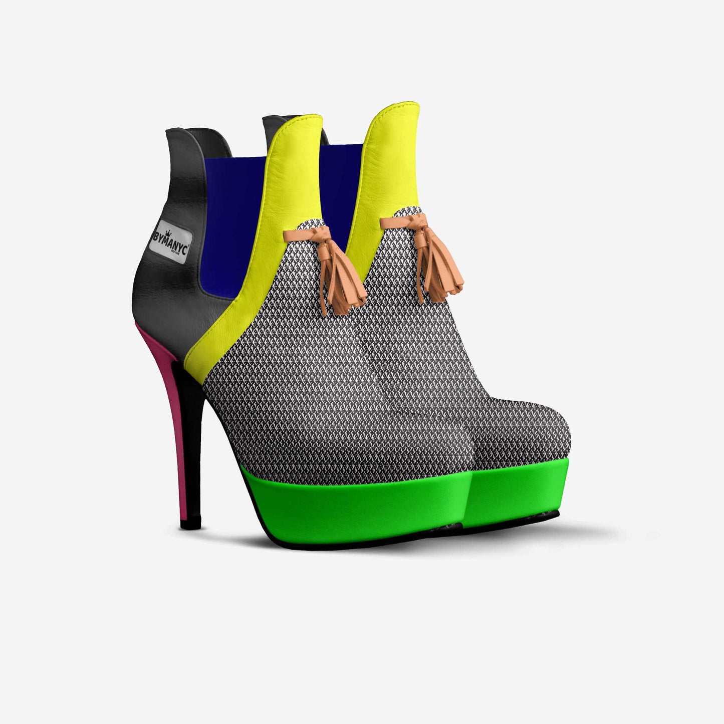 Vegan Platform Boots BYMANYC® New York URBAN CHIC BLACK – Sustainable Height & Modern Edge