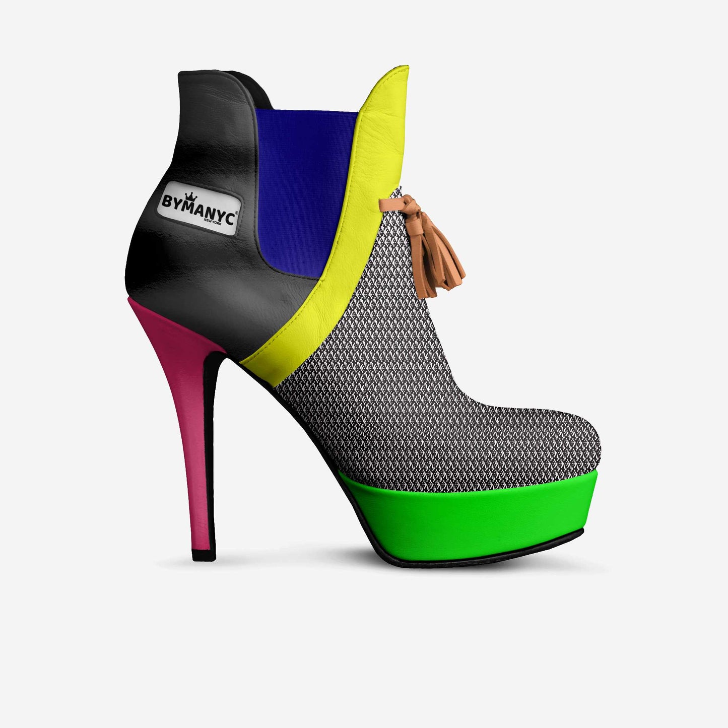Vegan Platform Boots BYMANYC® New York URBAN CHIC BLACK – Sustainable Height & Modern Edge
